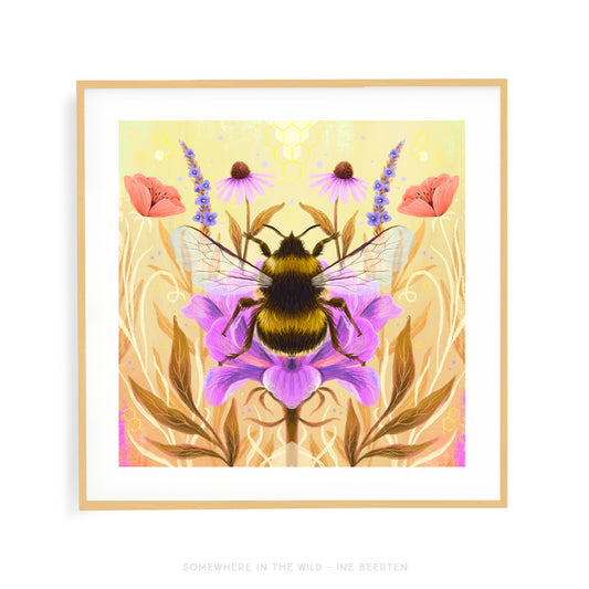 Pollinators Bumblebee I Art Print
