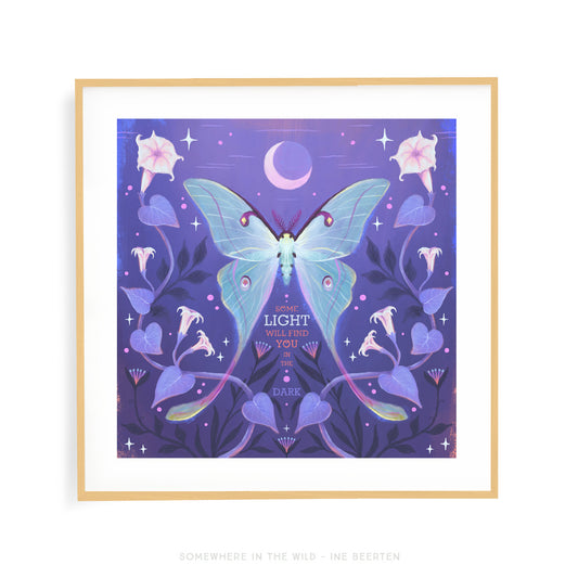 Pollinators Luna Moth I Art Print