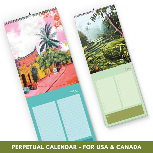 Perpetual Art Calendar (US & CA)
